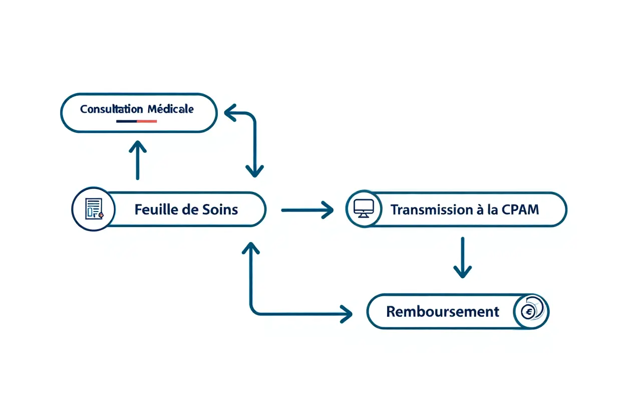 Processus de remboursement CPAM